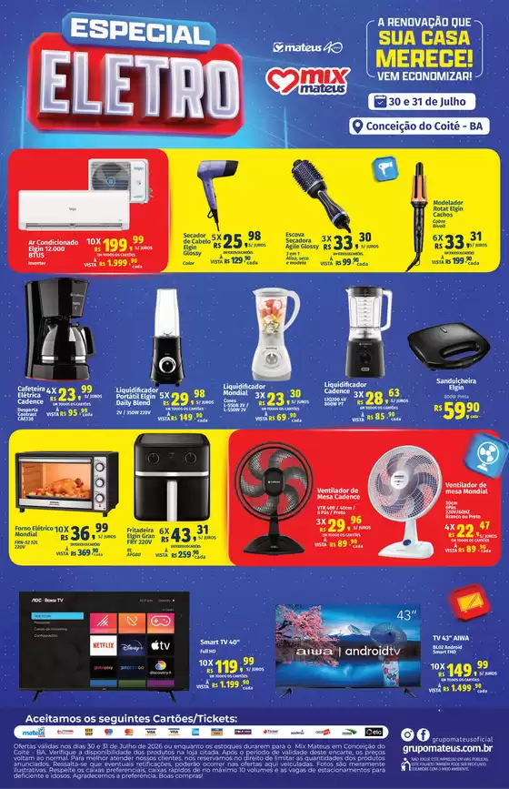 Catálogo Supermercados Mateus | Especial Eletro | 2026-07-30T00:00:00.000Z - 2026-07-31T00:00:00.000Z