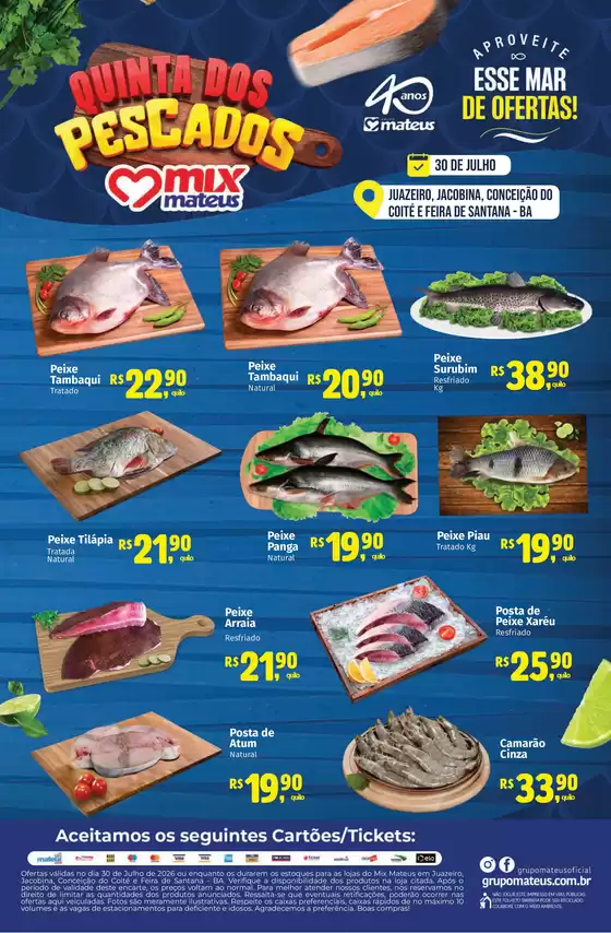 Catálogo Supermercados Mateus | Quinta dos Pescados | 2026-07-30T00:00:00.000Z - 2026-07-30T00:00:00.000Z