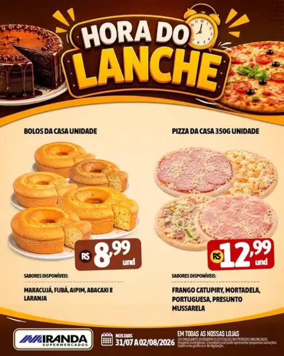 Catálogo Miranda Supermercados | Hora do Lanche | 2026-07-31T00:00:00.000Z - 2026-08-02T00:00:00.000Z