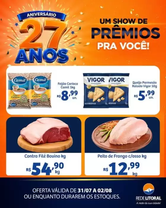 Catálogo Rede Litoral de Supermercados | Ofertas | 2026-07-31T00:00:00.000Z - 2026-08-02T00:00:00.000Z
