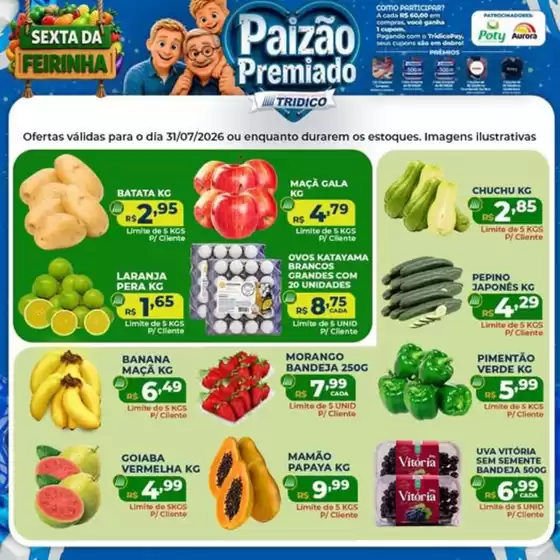 Catálogo Supermercados Tridico | SEXTA DO Feirinha | 2026-07-31T00:00:00.000Z - 2026-07-31T00:00:00.000Z