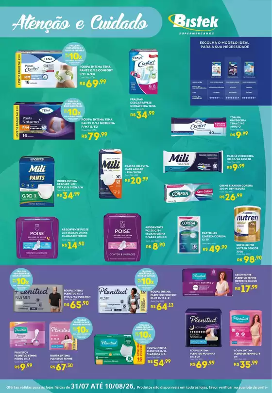 Catálogo Bistek Supermercados | Novas ofertas para descobrir | 2026-07-31T00:00:00.000Z - 2026-08-10T00:00:00.000Z