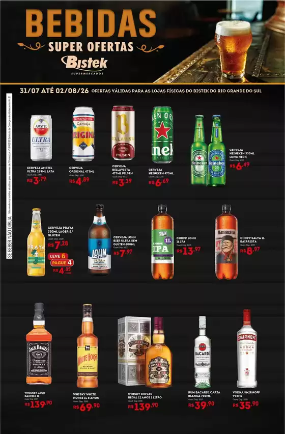 Catálogo Bistek Supermercados | Ofertas para caçadores de pechinchas | 2026-07-31T00:00:00.000Z - 2026-08-02T00:00:00.000Z