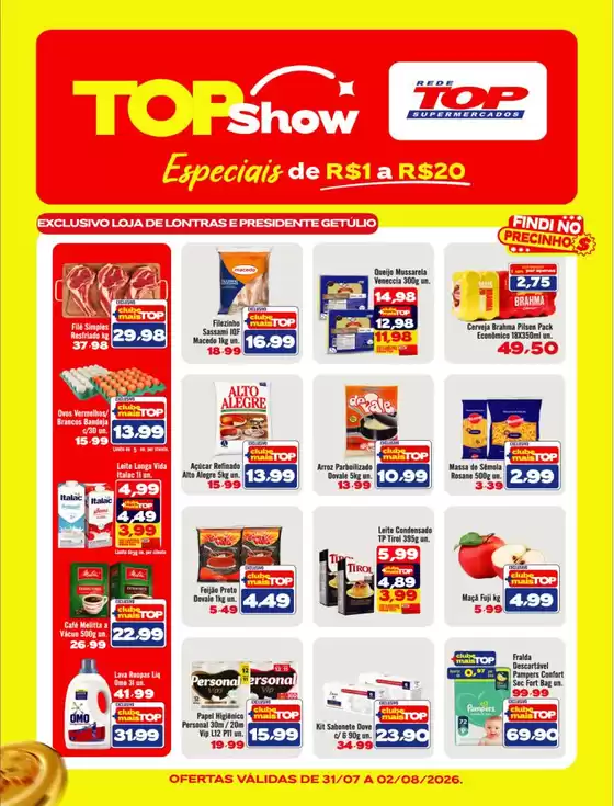 Catálogo Rede Top em Lontras | Ótima oferta para todos os clientes | 2026-07-31T00:00:00.000Z - 2026-08-02T00:00:00.000Z