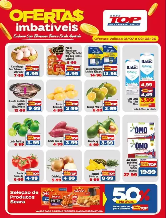 Catálogo Rede Top | Ofertas exclusivas e pechinchas | 2026-07-31T00:00:00.000Z - 2026-08-02T00:00:00.000Z