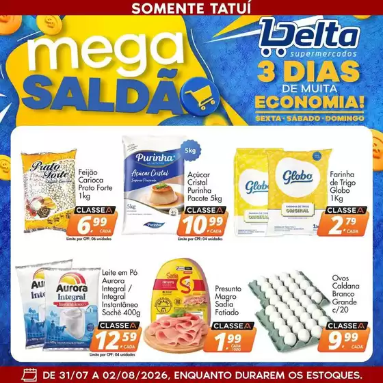 Catálogo Delta Supermercados | Ofertas especiais para você | 2026-07-31T00:00:00.000Z - 2026-08-02T00:00:00.000Z