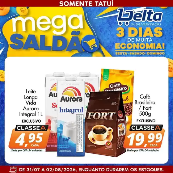 Catálogo Delta Supermercados | Ampla seleção de ofertas | 2026-07-31T00:00:00.000Z - 2026-08-02T00:00:00.000Z