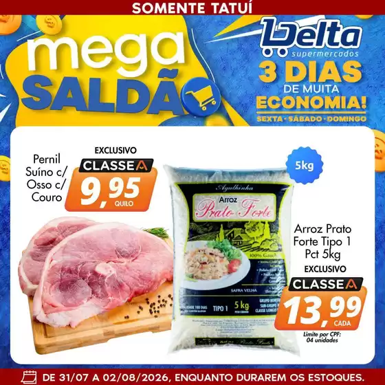 Catálogo Delta Supermercados | Descontos e promoções | 2026-07-31T00:00:00.000Z - 2026-08-02T00:00:00.000Z