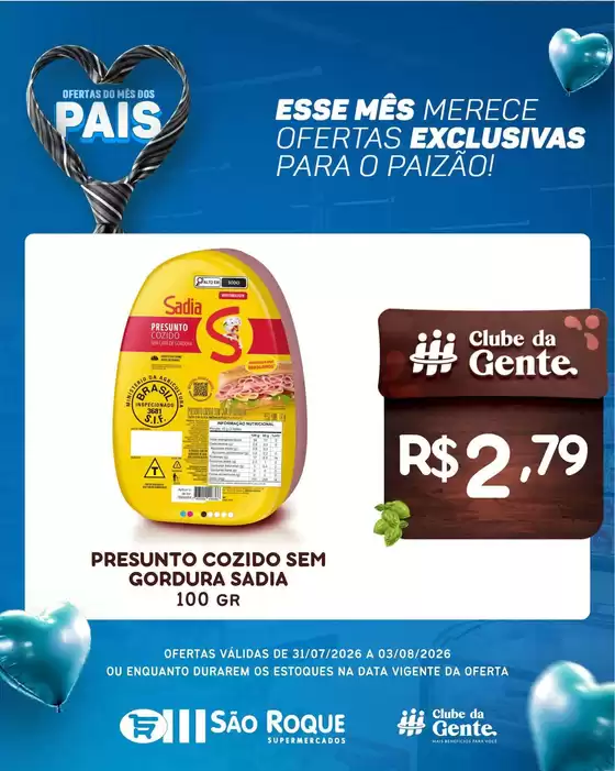 Catálogo São Roque Supermercados | Encarte São Roque Supermercados | 2026-07-31T00:00:00.000Z - 2026-08-03T00:00:00.000Z