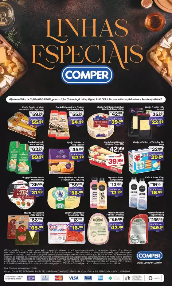 Catálogo Comper | Ofertas exclusivas e pechinchas | 2026-07-31T00:00:00.000Z - 2026-08-02T00:00:00.000Z