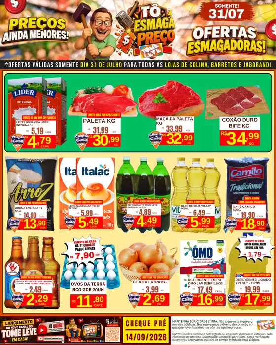 Catálogo Tome Leve | Ofertas Tome Leve | 2026-07-31T00:00:00.000Z - 2026-07-31T00:00:00.000Z