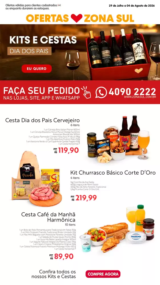 Catálogo Zona Sul | Encarte semanal 29 07 a 04 08 compressed | 2026-07-29T00:00:00.000Z - 2026-08-04T00:00:00.000Z