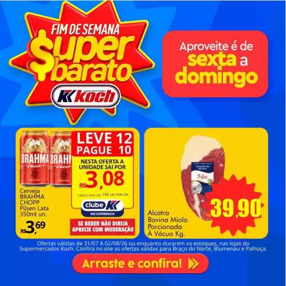 Catálogo Supermercados Koch | Encarte Supermercados Koch | 2026-07-31T00:00:00.000Z - 2026-08-02T00:00:00.000Z