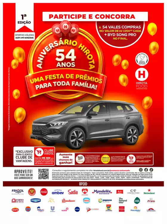 Catálogo Hirota Food Supermercado | Tabloide 1a Edicao Aniversario Super 1 | 2026-07-31T00:00:00.000Z - 2026-08-10T00:00:00.000Z