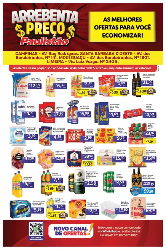 Catálogo Paulistão Atacadista | Ampla seleção de ofertas | 2026-07-31T00:00:00.000Z - 2026-07-31T00:00:00.000Z