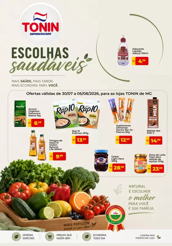 Catálogo Tonin Superatacado | Ofertas Tonin Supermercado | 2026-07-31T00:00:00.000Z - 2026-08-05T00:00:00.000Z