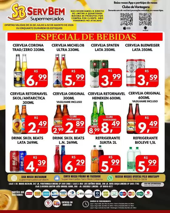 Catálogo ServBem | Encarte ServBem | 2026-07-31T00:00:00.000Z - 2026-08-02T00:00:00.000Z