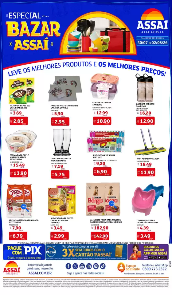 Catálogo Assaí Atacadista | Encarte Assaí Atacadista 49387-977 | 2026-07-31T00:00:00.000Z - 2026-08-02T00:00:00.000Z