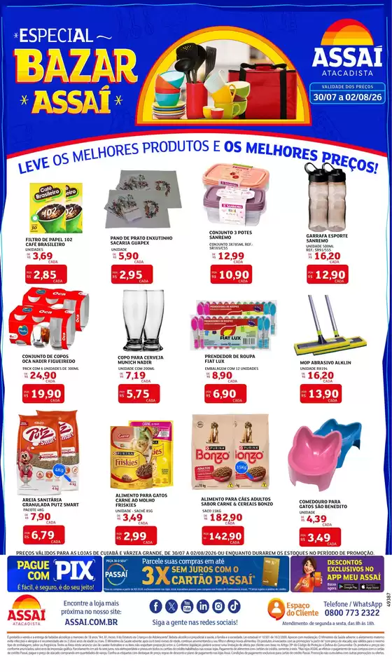 Catálogo Assaí Atacadista | Encarte Assaí Atacadista 49387-976 | 2026-07-31T00:00:00.000Z - 2026-08-02T00:00:00.000Z