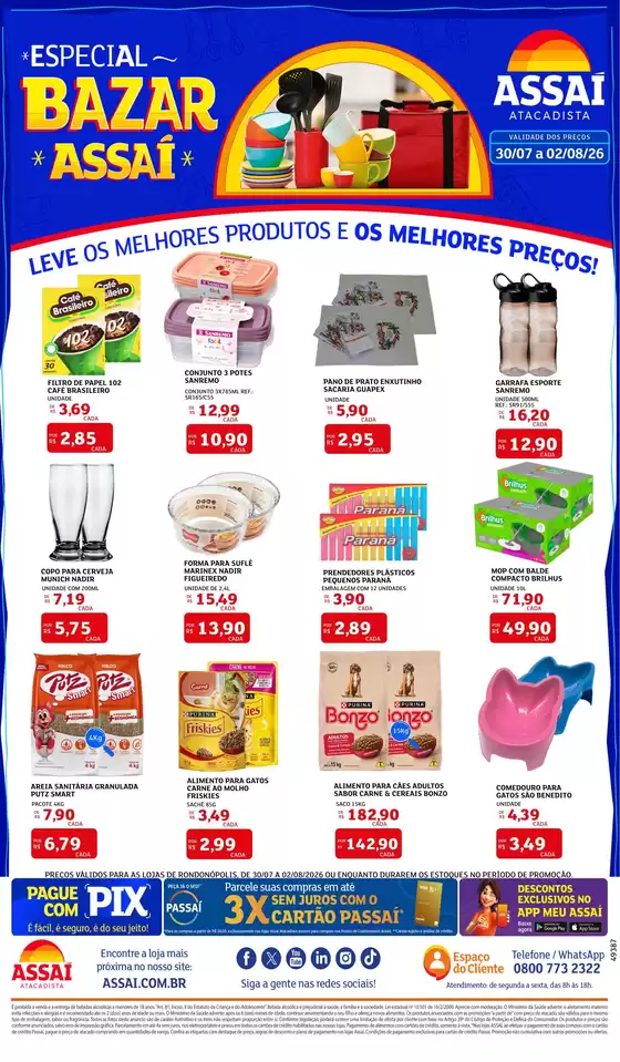 Catálogo Assaí Atacadista | Encarte Assaí Atacadista 49387-978 | 2026-07-31T00:00:00.000Z - 2026-08-02T00:00:00.000Z
