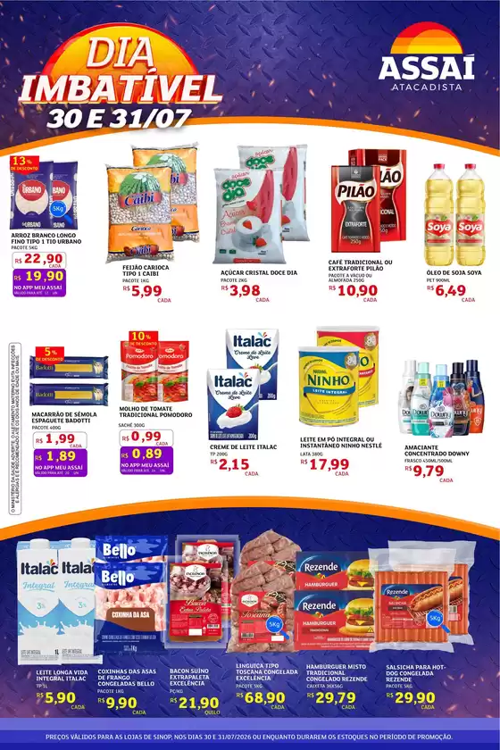 Catálogo Assaí Atacadista | Encarte Assaí Atacadista 49417-977 | 2026-07-31T00:00:00.000Z - 2026-07-31T00:00:00.000Z