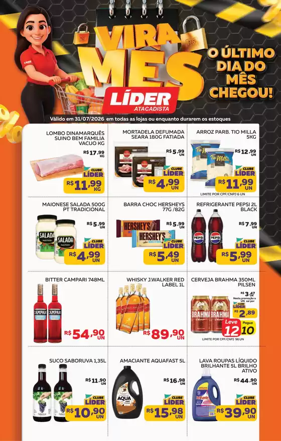 Catálogo Líder Atacadista | Golaço de ofertas | 2026-07-31T00:00:00.000Z - 2026-07-31T00:00:00.000Z