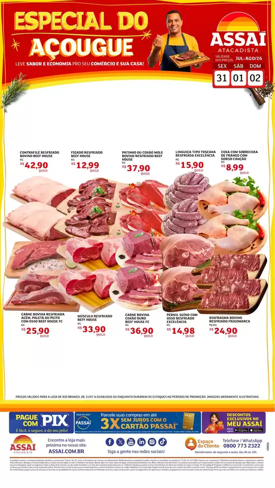 Catálogo Assaí Atacadista | Encarte Assaí Atacadista 49604-40 | 2026-07-31T00:00:00.000Z - 2026-08-02T00:00:00.000Z