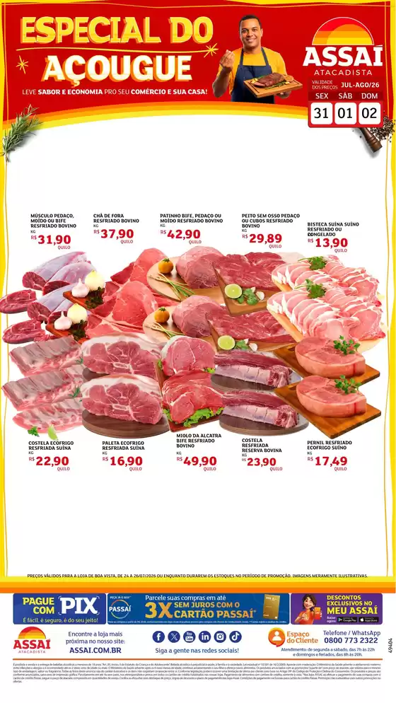 Catálogo Assaí Atacadista | Encarte Assaí Atacadista 49604-73 | 2026-07-31T00:00:00.000Z - 2026-08-02T00:00:00.000Z