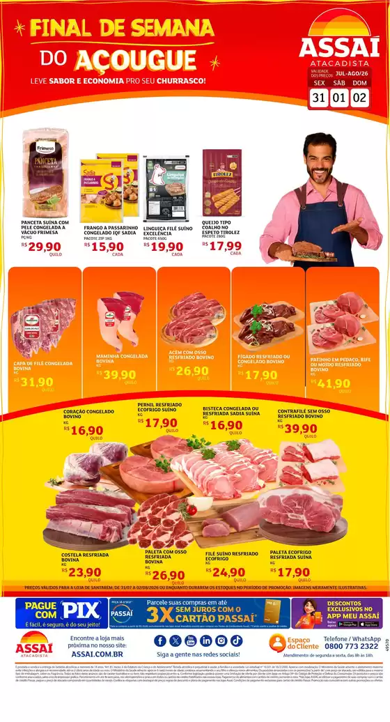 Catálogo Assaí Atacadista em Nova União | Encarte Assaí Atacadista 49570-65 | 2026-07-31T00:00:00.000Z - 2026-08-02T00:00:00.000Z