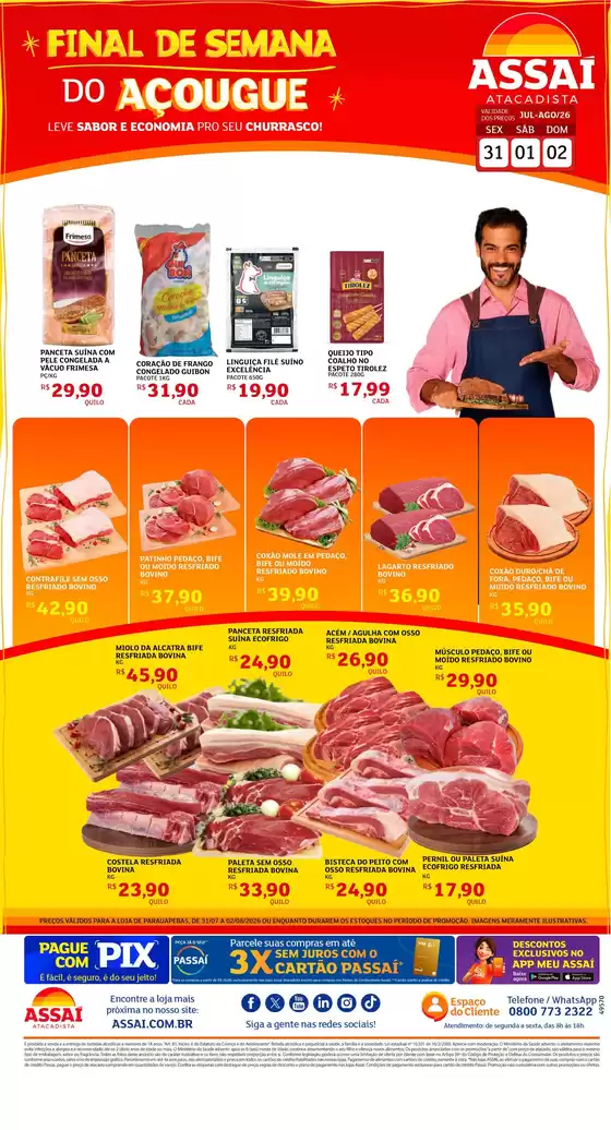 Catálogo Assaí Atacadista em Nova União | Encarte Assaí Atacadista 49570-64 | 2026-07-31T00:00:00.000Z - 2026-08-02T00:00:00.000Z