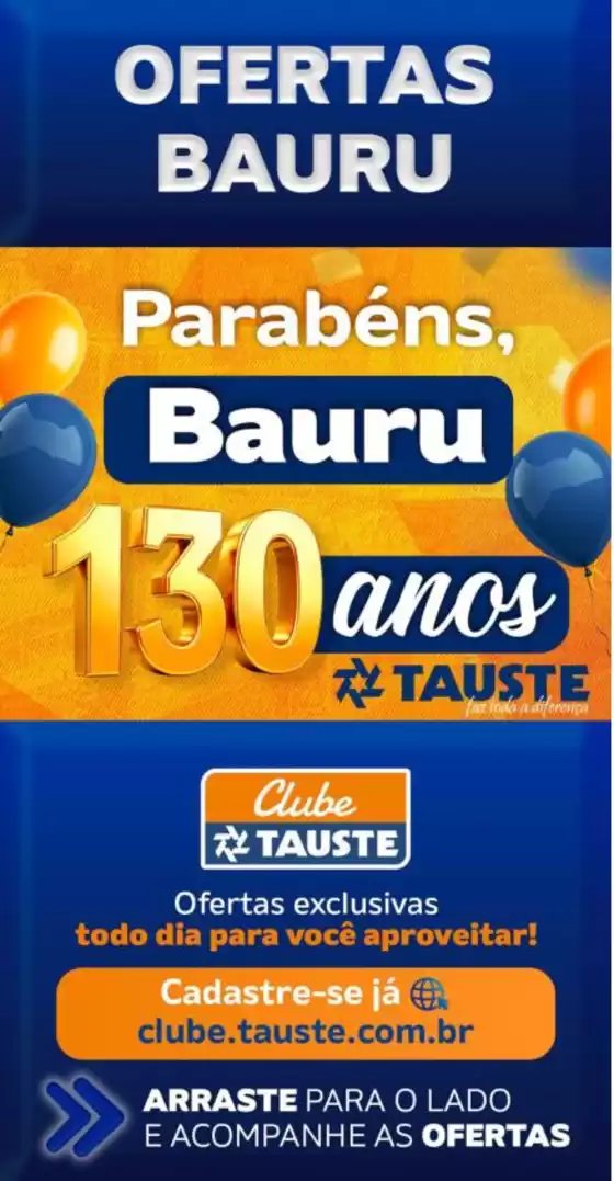 Catálogo Supermercados Tauste | Ofertas Tauste Bauru | 2026-07-31T00:00:00.000Z - 2026-08-03T00:00:00.000Z