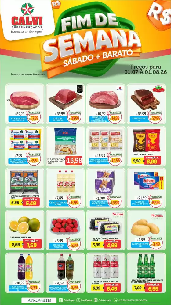 Catálogo Calvi Supermercados | Fim De Semana | 2026-07-31T00:00:00.000Z - 2026-08-01T00:00:00.000Z