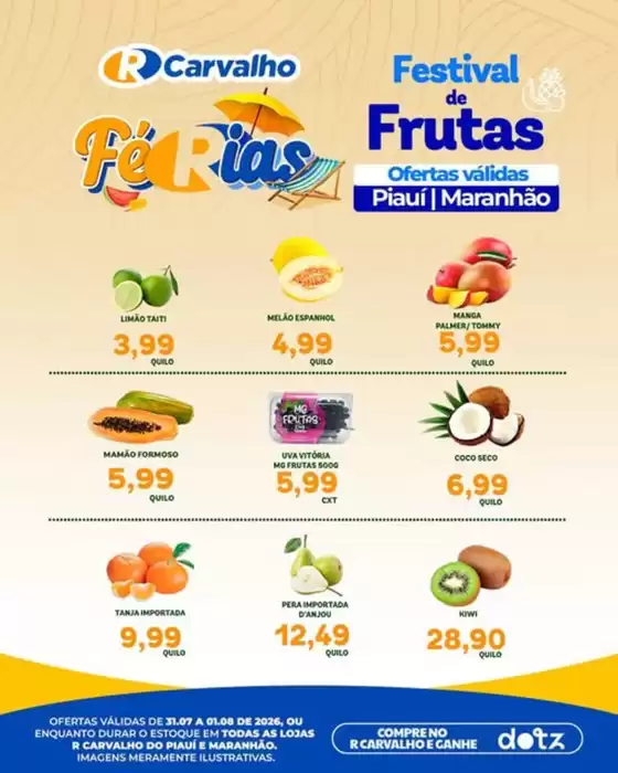 Catálogo R Carvalho Supermercado em Morrinhos do Sul | Festival de Frutas | 2026-07-31T00:00:00.000Z - 2026-08-01T00:00:00.000Z