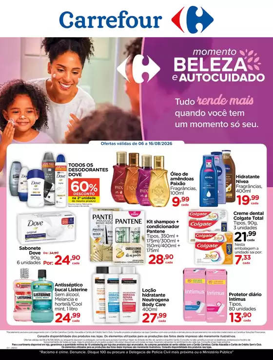 Catálogo Carrefour | MOMENTO BELEZA E AUTOCUIDADO | 2026-08-06T00:00:00.000Z - 2026-08-16T00:00:00.000Z