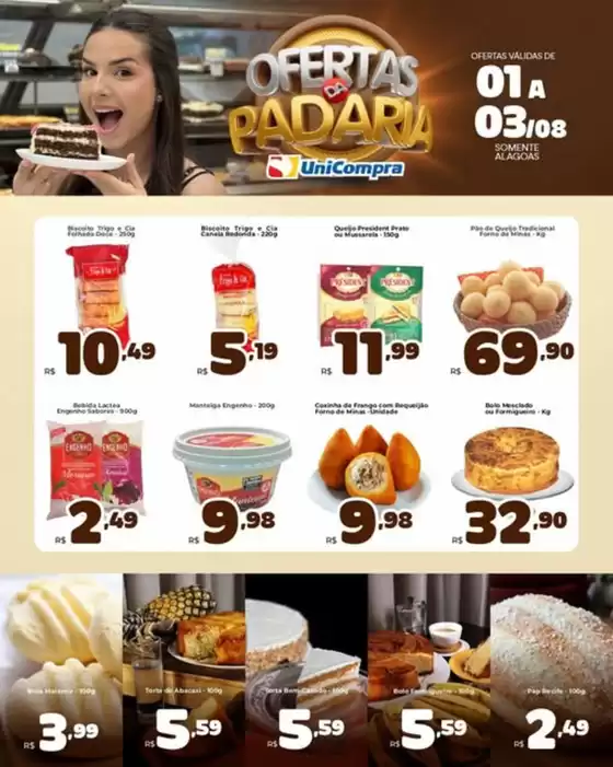 Catálogo Unicompra | Ofertas da Padaria | 2026-08-03T00:00:00.000Z - 2026-08-03T00:00:00.000Z