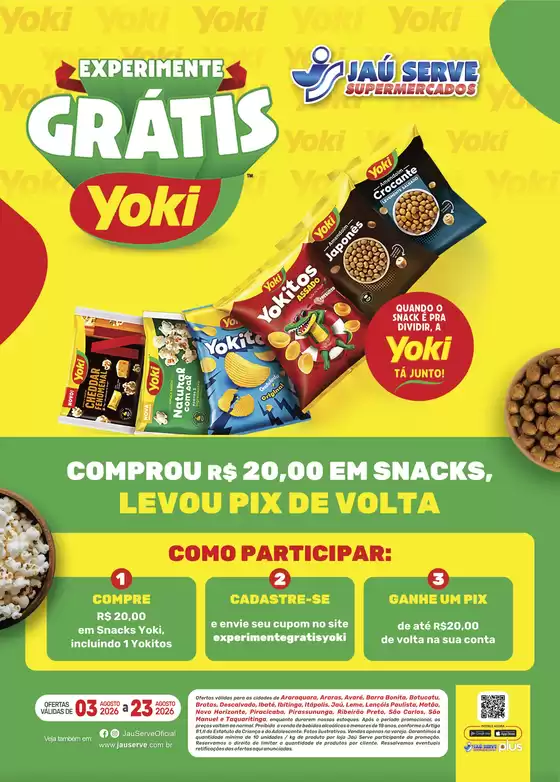 Catálogo Supermercados Jaù Serve em Apiúna | Especial | 2026-08-03T00:00:00.000Z - 2026-08-23T00:00:00.000Z