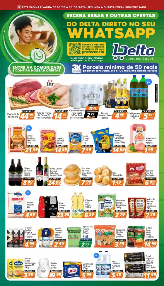Catálogo Delta Supermercados | Grandes descontos em produtos selecionados | 2026-08-03T00:00:00.000Z - 2026-08-05T00:00:00.000Z
