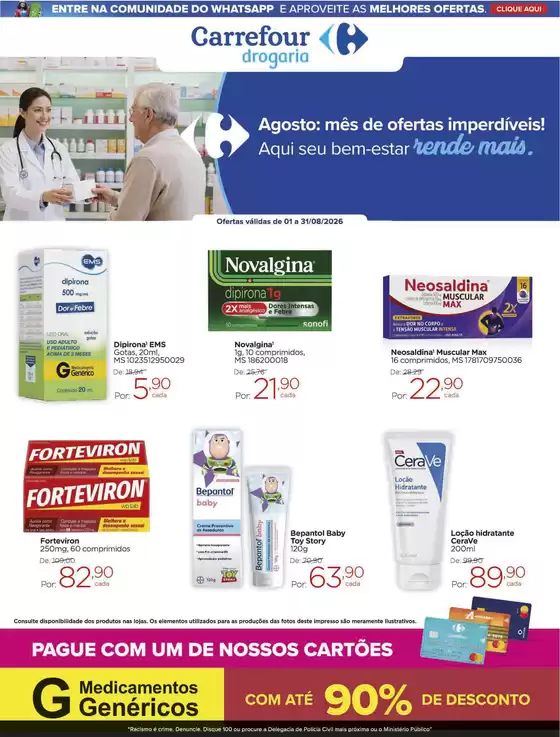 Catálogo Drogarias Carrefour em Pouso Redondo | REVISTA DROGARIA | 2026-08-03T00:00:00.000Z - 2026-08-31T00:00:00.000Z