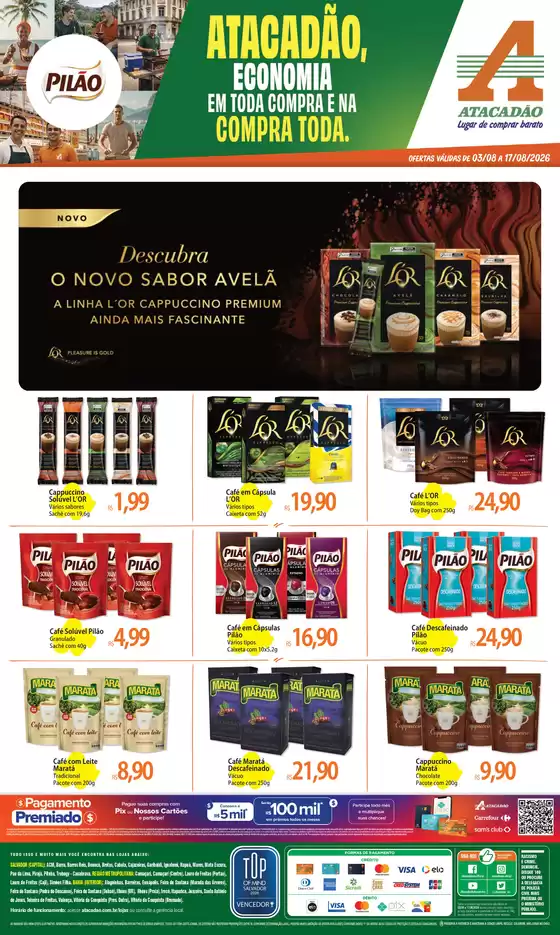 Catálogo Atacadão | Atacadão - Cafés | 2026-08-03T00:00:00.000Z - 2026-09-17T00:00:00.000Z