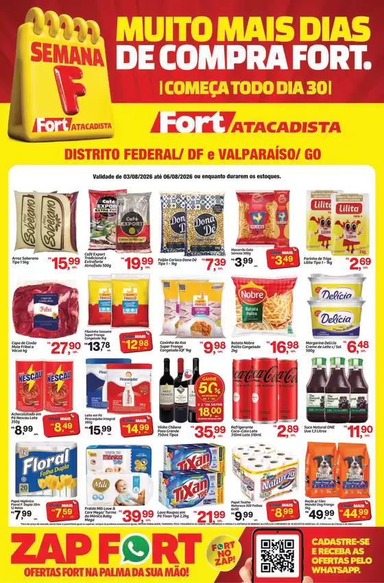 Catálogo Fort Atacadista | DF Fort Semana F 03 e 06 AGO 26 | 2026-08-03T00:00:00.000Z - 2026-08-06T00:00:00.000Z