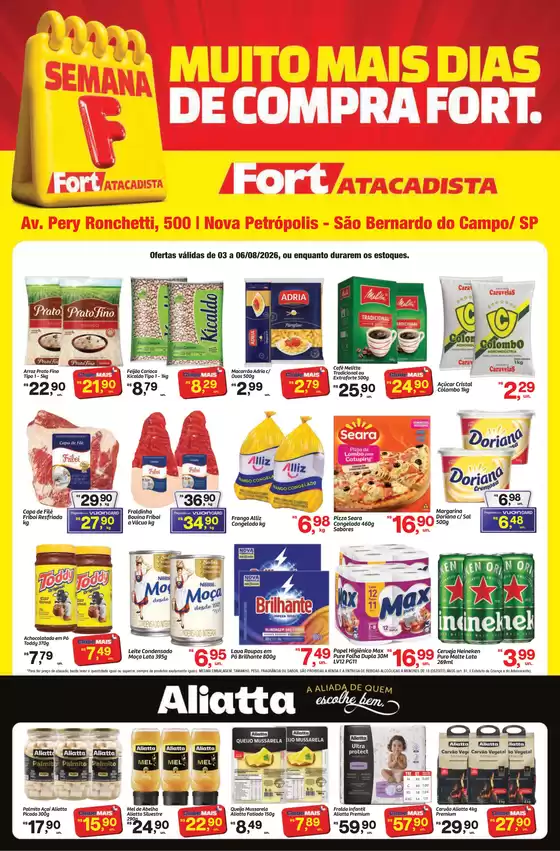 Catálogo Fort Atacadista | SP Fort Semana F 03 a 06 AGO 26 Sao Bernardo | 2026-08-03T00:00:00.000Z - 2026-08-06T00:00:00.000Z
