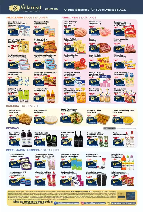 Catálogo Villarreal Supermercados | Pechinchas e ofertas atuais | 2026-07-31T00:00:00.000Z - 2026-08-06T00:00:00.000Z