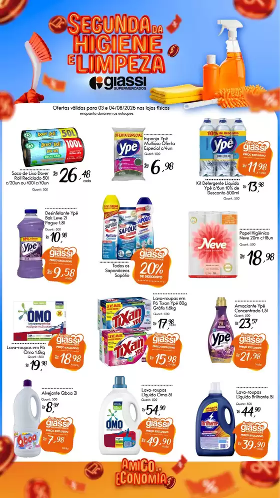 Catálogo Giassi Supermercados em Apiúna | Encarte Giassi Supermercados | 2026-08-03T00:00:00.000Z - 2026-08-04T00:00:00.000Z