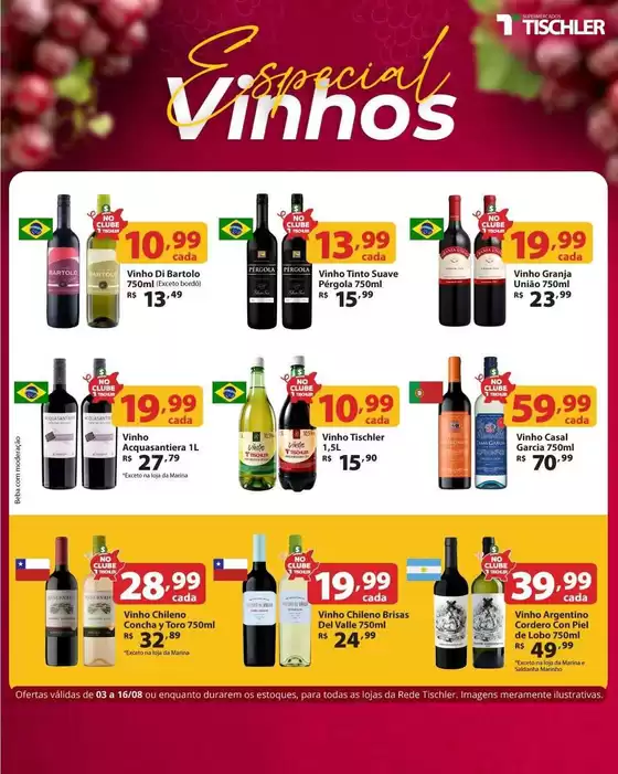 Catálogo Supermercados Tischler | Melhores ofertas para todos os clientes | 2026-08-03T00:00:00.000Z - 2026-08-16T00:00:00.000Z