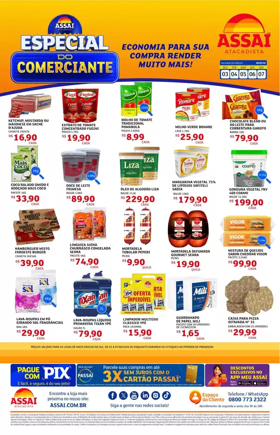 Catálogo Assaí Atacadista | Encarte Assaí Atacadista 49633 | 2026-08-03T00:00:00.000Z - 2026-08-07T00:00:00.000Z