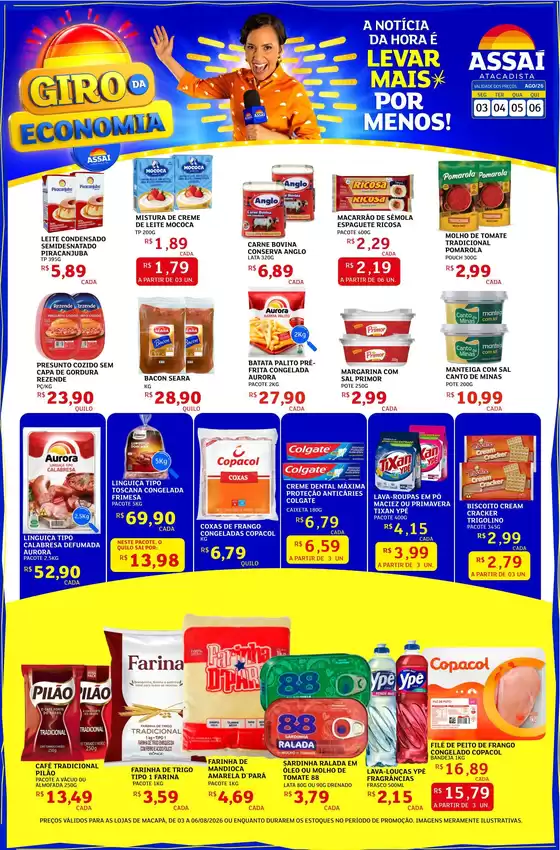Catálogo Assaí Atacadista | Encarte Assaí Atacadista 49535-442 | 2026-08-03T00:00:00.000Z - 2026-08-06T00:00:00.000Z