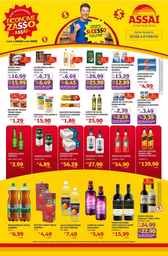 Catálogo Assaí Atacadista | Encarte Assaí Atacadista 169302-637 | 2026-08-03T00:00:00.000Z - 2026-08-07T00:00:00.000Z
