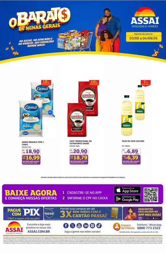 Catálogo Assaí Atacadista em Várzea Paulista | Encarte Assaí Atacadista 169312-594 | 2026-08-03T00:00:00.000Z - 2026-08-04T00:00:00.000Z