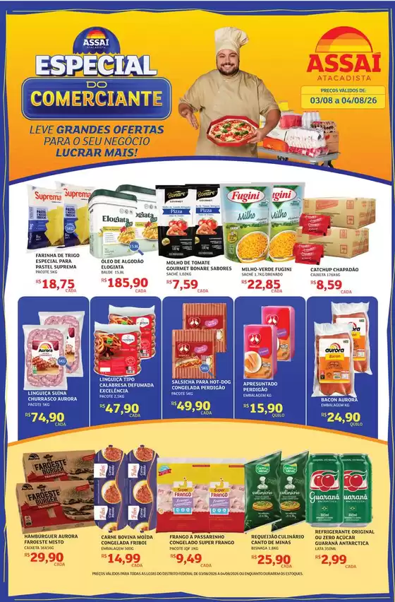 Catálogo Assaí Atacadista em Várzea Paulista | Encarte Assaí Atacadista 169318-535 | 2026-08-03T00:00:00.000Z - 2026-08-04T00:00:00.000Z