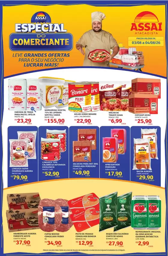 Catálogo Assaí Atacadista em Várzea Paulista | Encarte Assaí Atacadista 169320-536 | 2026-08-03T00:00:00.000Z - 2026-08-04T00:00:00.000Z
